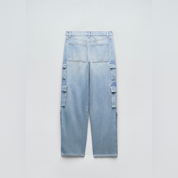 Zara Mid-Rise Baggy Cargo Jeans size 4 and size 6 Both NWT - Picture 11 of 11